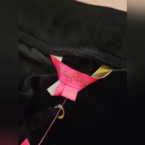 Lily Pulitzer Mallie Velour Womans Xl Pant NWT - Picture 3 of 4